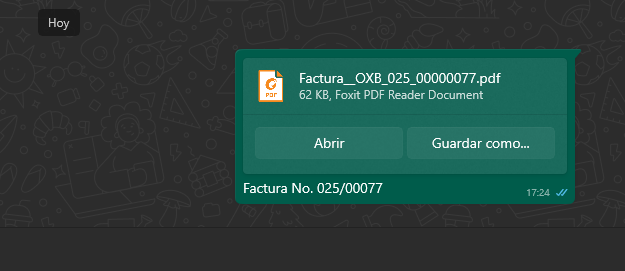 Documento enviado por Whatsapp.